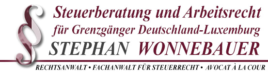 Stephan Wonnebauer - Fachanwalt für Steuerrecht - Avocat à la cour